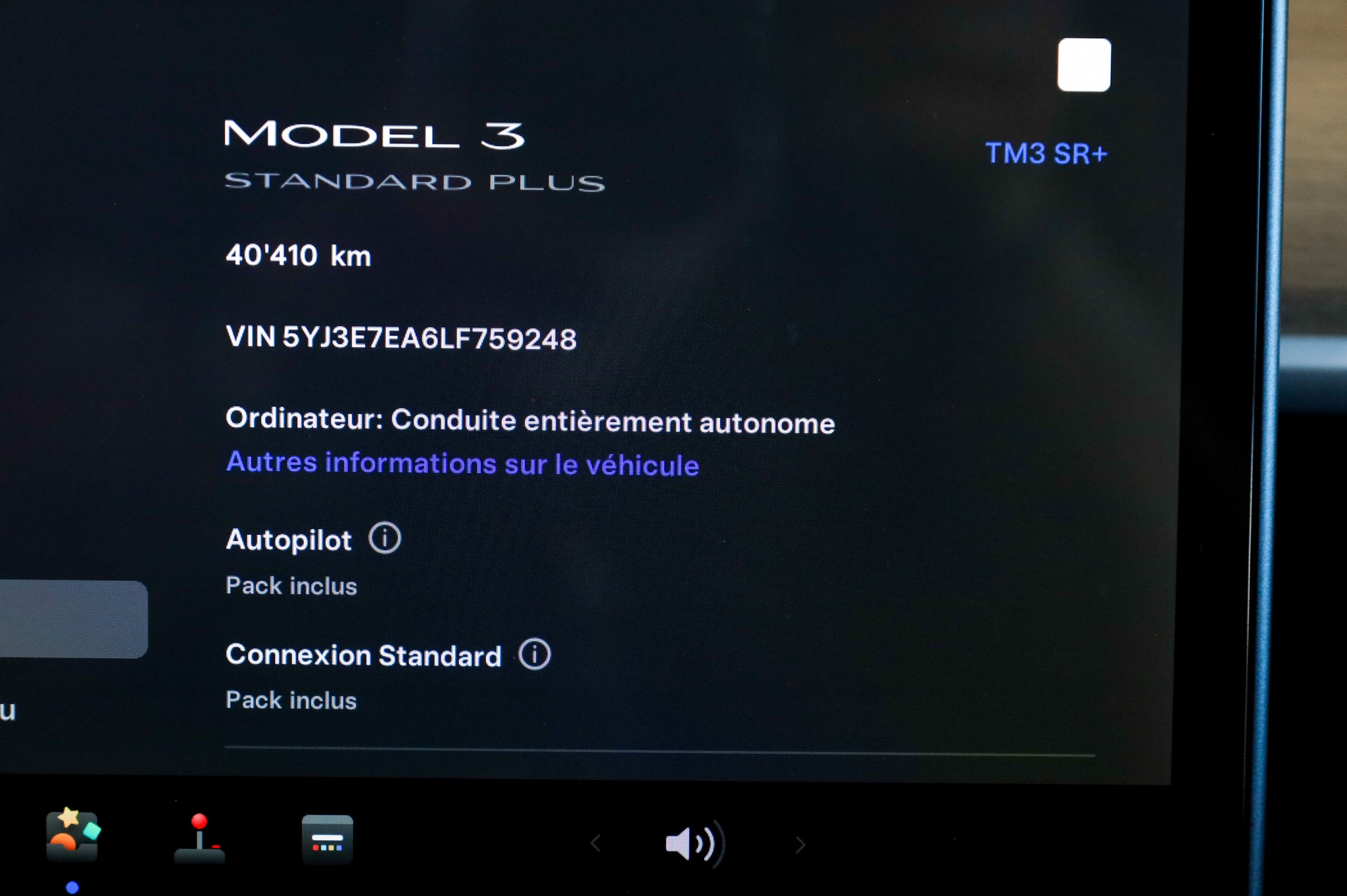 TESLA Model 3 Standard Range Plus