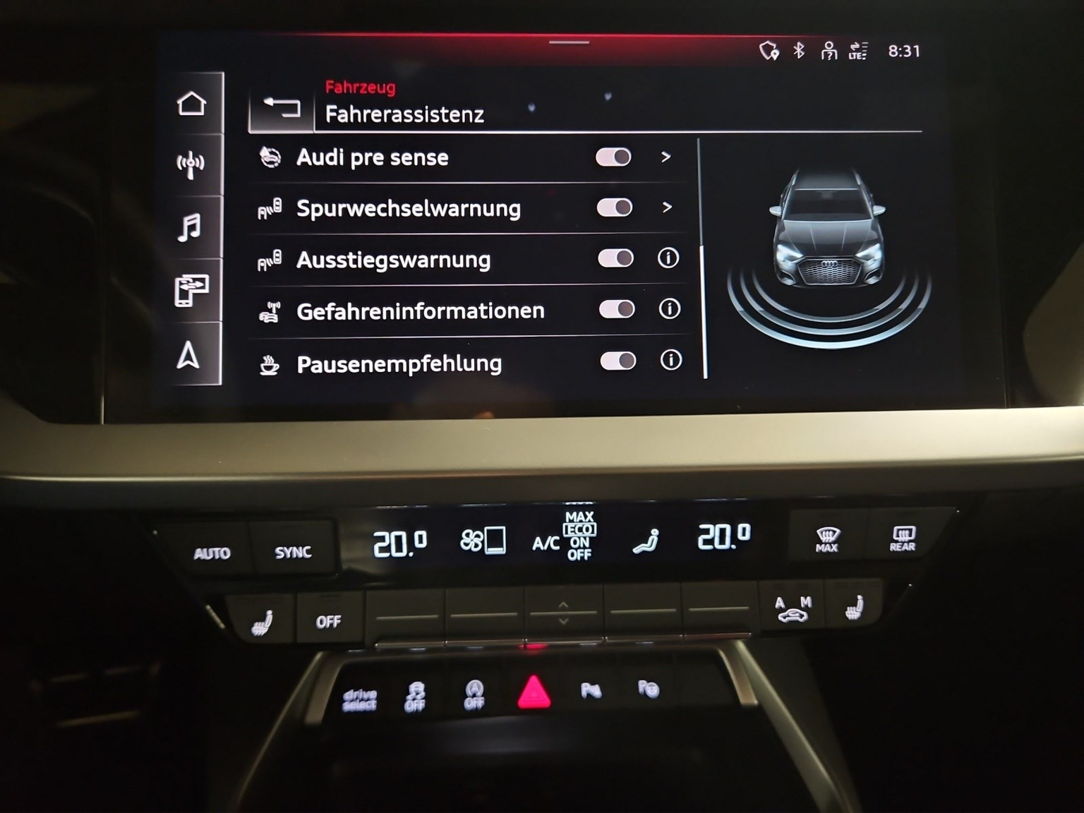 AUDI A3 Sportback 40 TFSI S line quattro