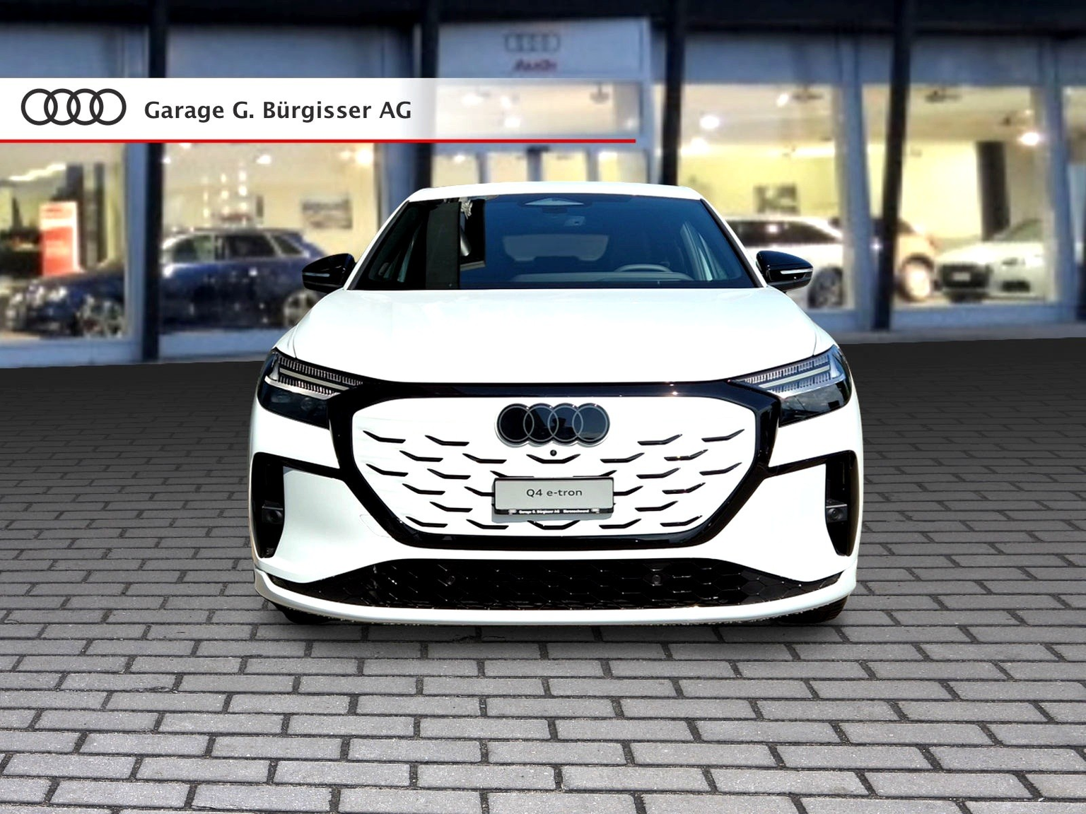 AUDI Q4 Sportback e-tron quattro performance Edition Swiss Ski Gletscherweiss Metallic