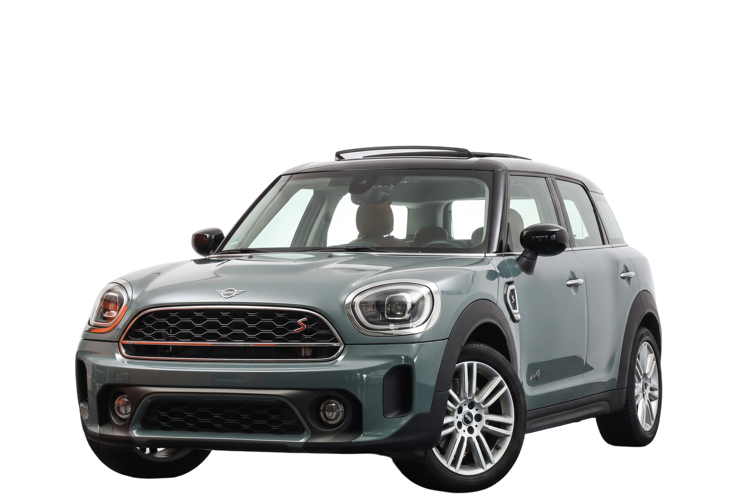 MINI Countryman Cooper S ALL4 Steptronic • Sage Green• Cuir Chester Malt Brown • Toit panoramique