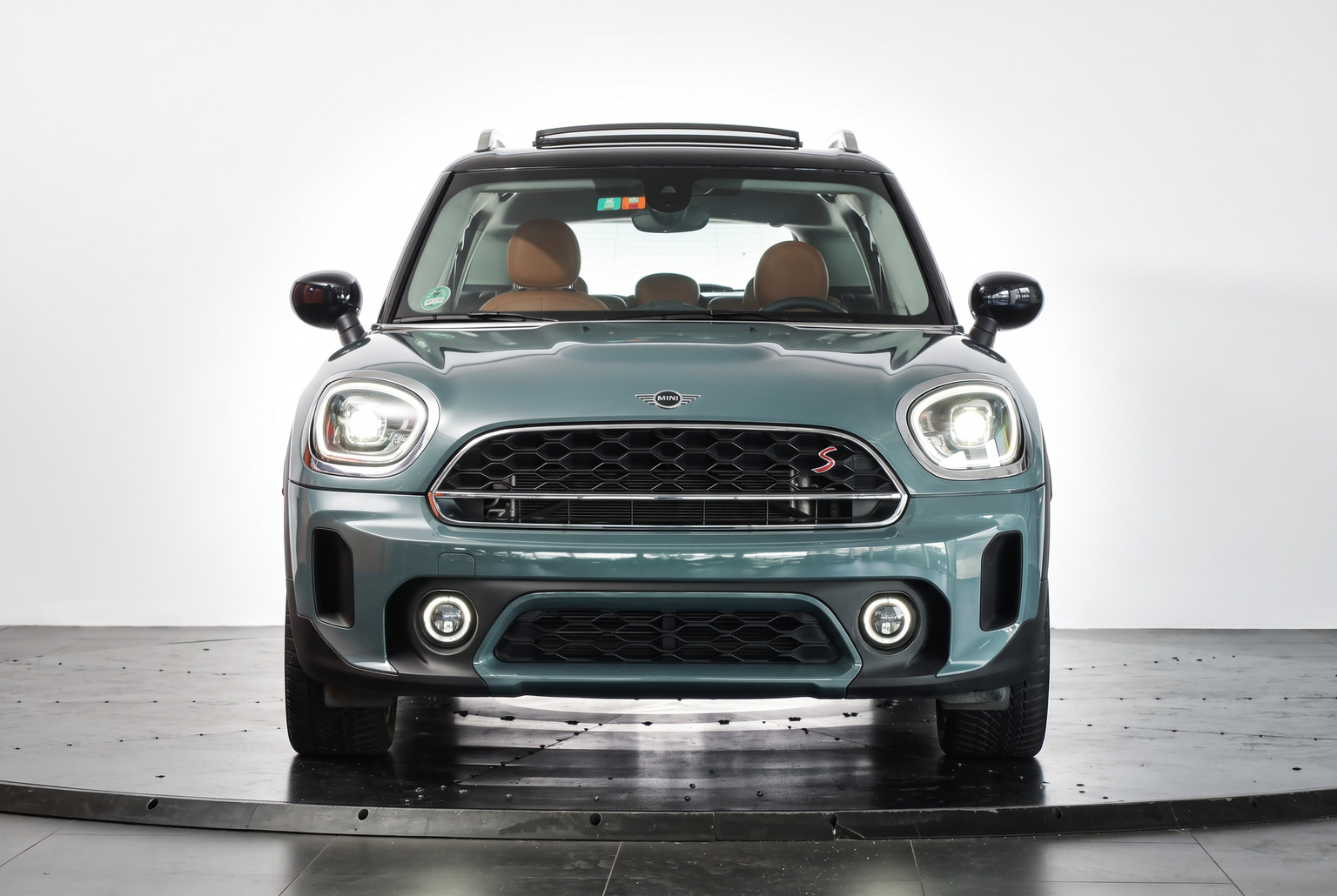 MINI Countryman Cooper S ALL4 Steptronic • Sage Green• Cuir Chester Malt Brown • Toit panoramique